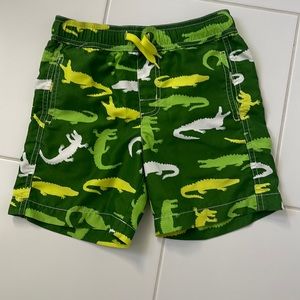 Hatley green swim trunks